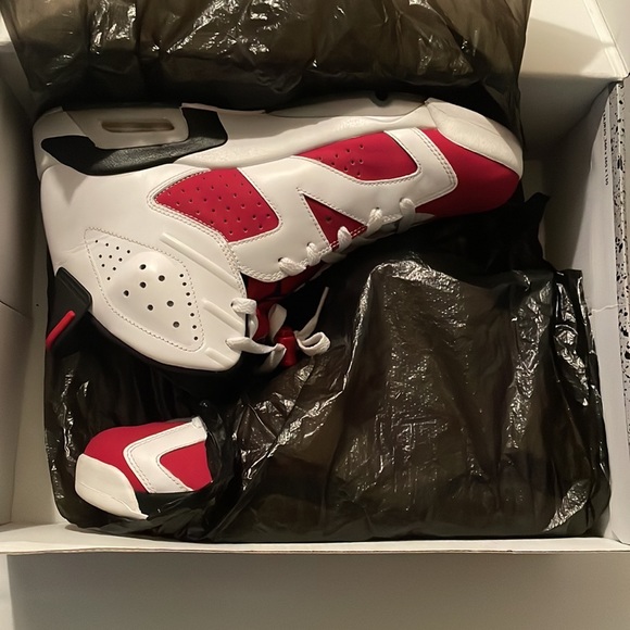 2014 Air Jordan 6 Carmine Size US 11 Pre- Owned - Picture 8 of 10